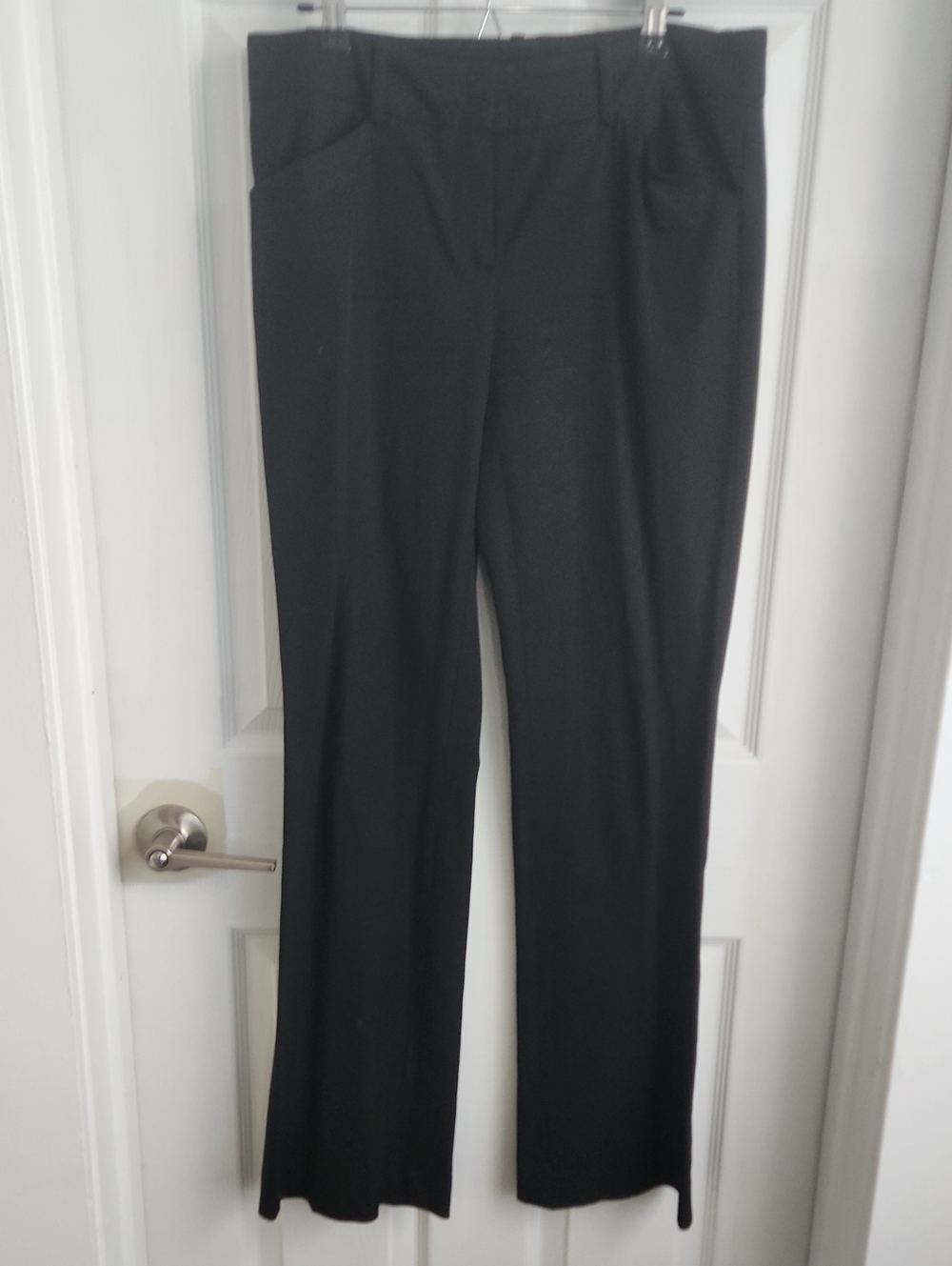 Theory Black Straight-Leg Dress Trousers